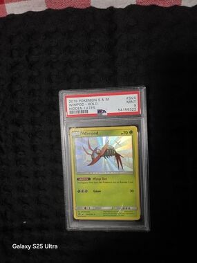 2019 Pokemon Sun & Moon Hidden Fates Wimpod Holo #SV4 PSA 9 MINT
